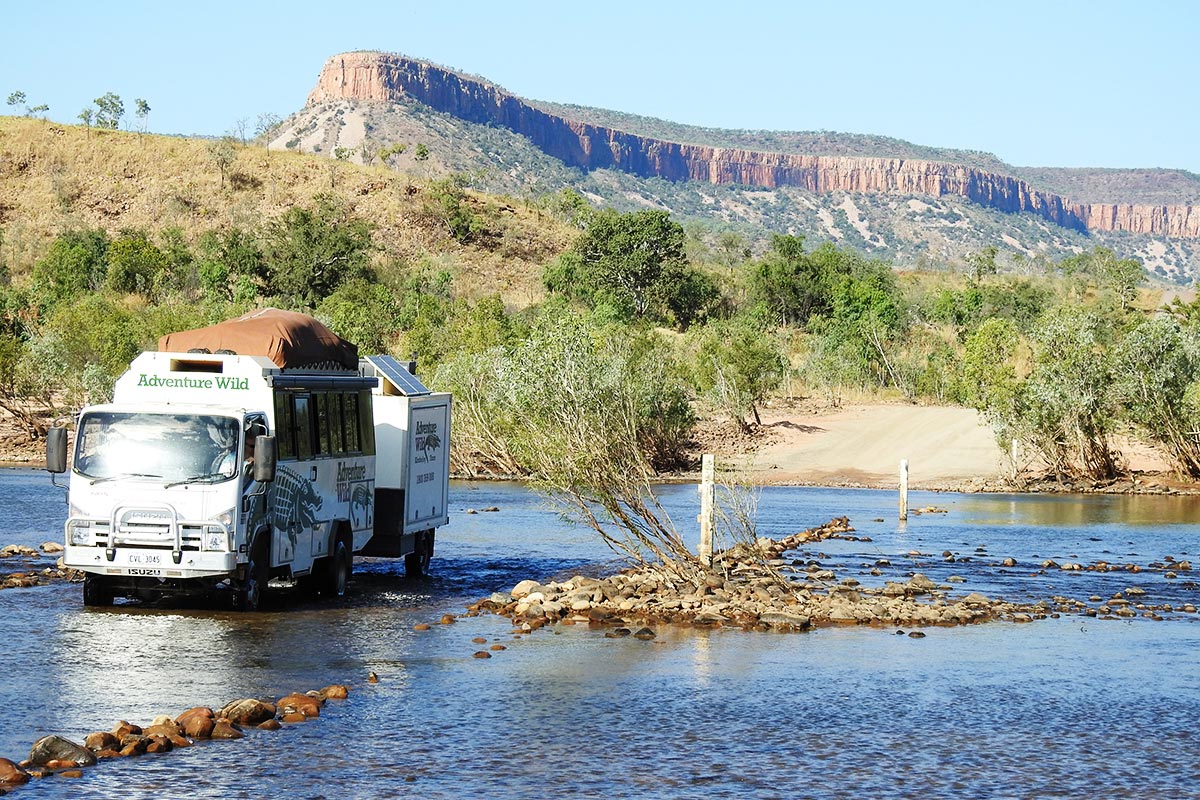 1 Crossing the Pentecost River is an iconic memory for all travellers on the Gibb River Road. Adventure Wild guests are no exception. - Day 5
