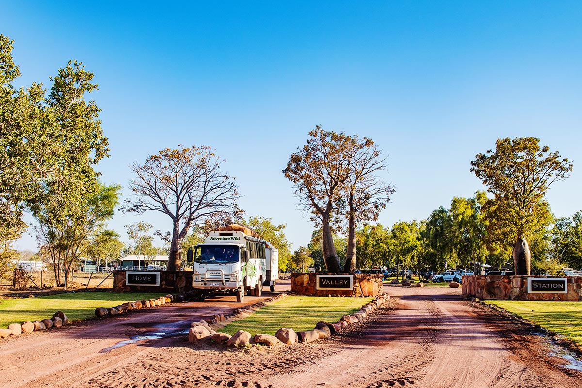 3 HV8 - Home Valley Station is an oasis in the Kimberley, explore Dusty's Bar, swim in the pool & discover historic reminders of days gone by. - Day 4