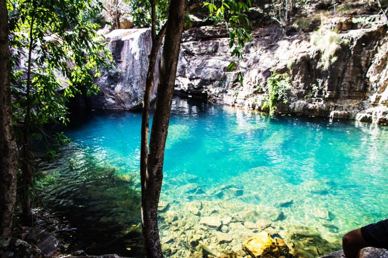 3 Turquoise Pool, on the Emma Gorge trail is a great place for a swim along the way. The crystal clear waters are a part of El Questro Station. - Day 5