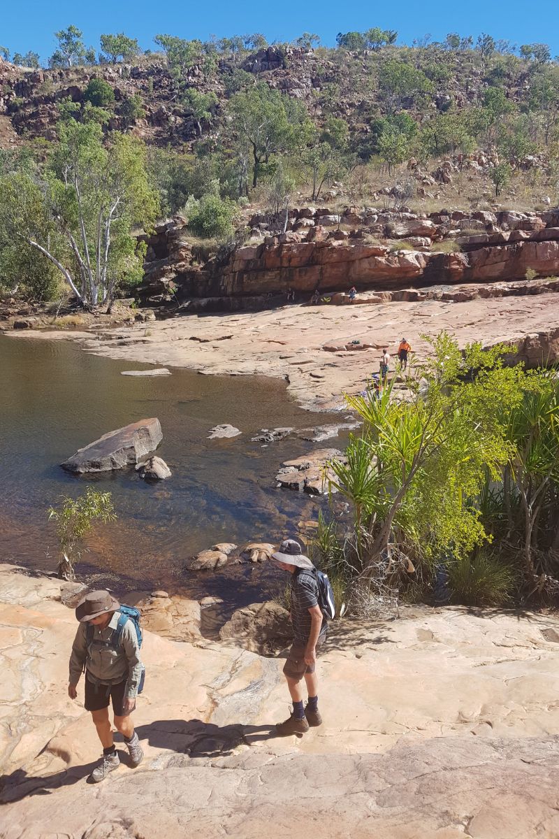 Across the other side of the upper pools at Bell Gorge