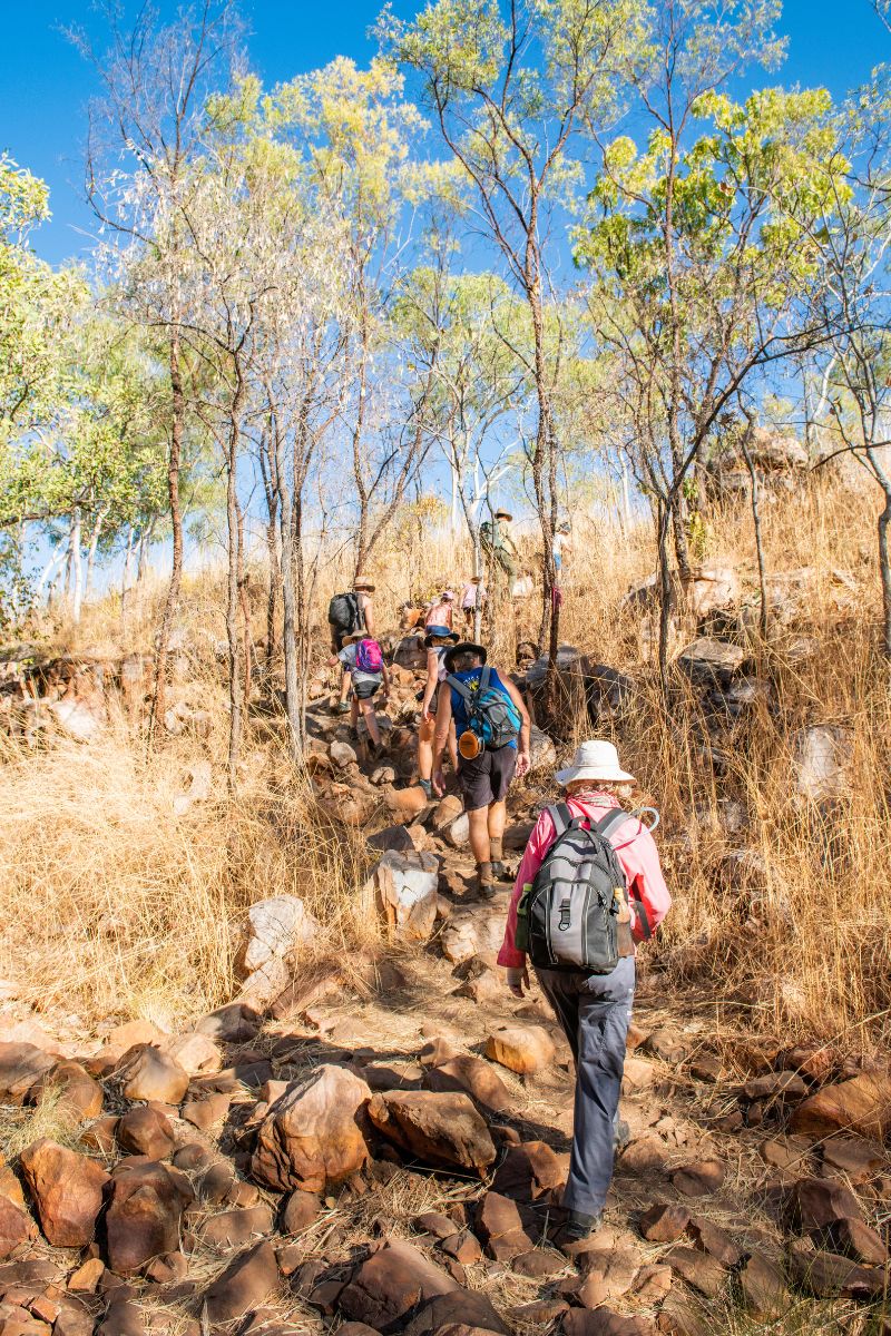 Kimberley trails are over uneven ground where rocks move underfoot