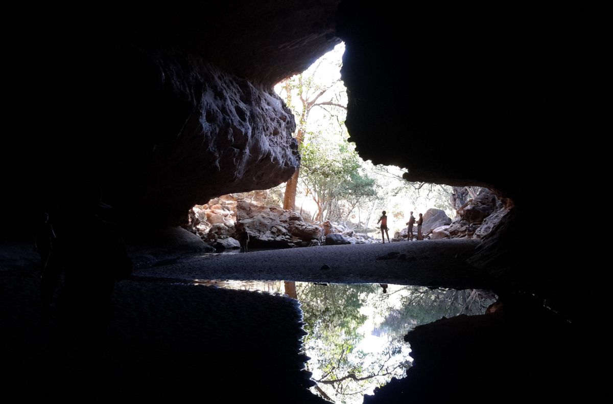 Literally the light at the end of Tunnel Creek as you exit the underground system