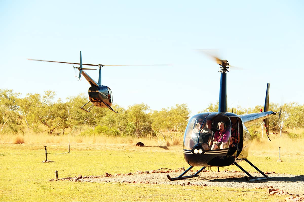 Optional Helicopter flights over the Bungle Bungles, Purnululu National Park are popular with Adventure Wild guests