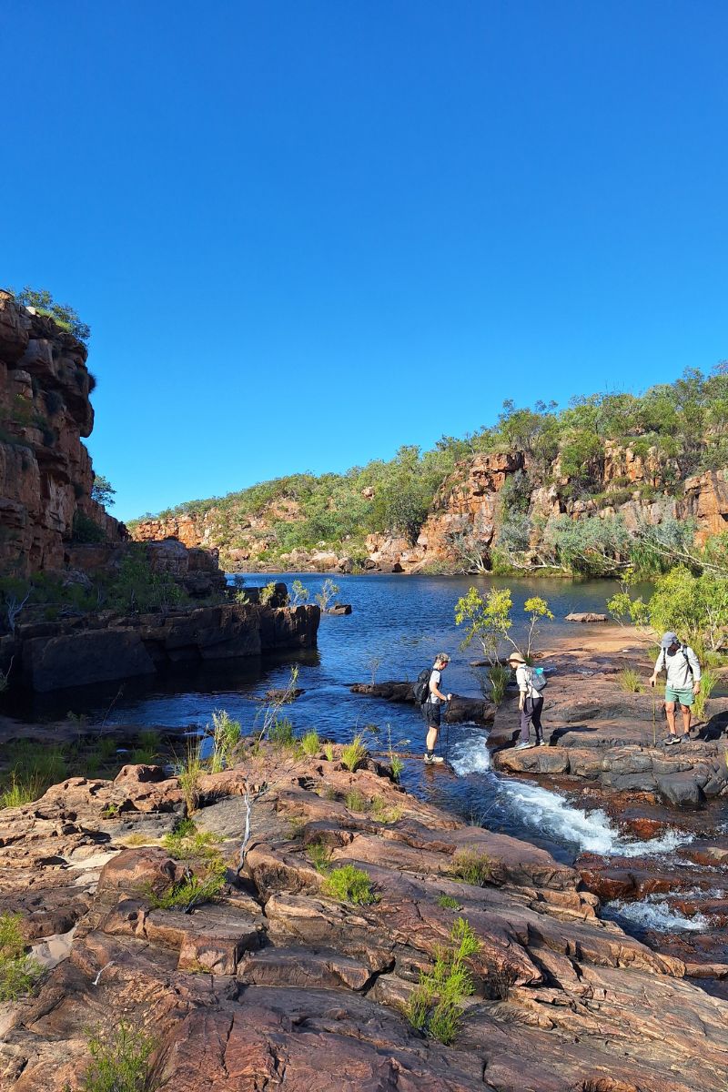 Shoes with good tread are essential to ensure non-slip whilst hiking in the Kimberley