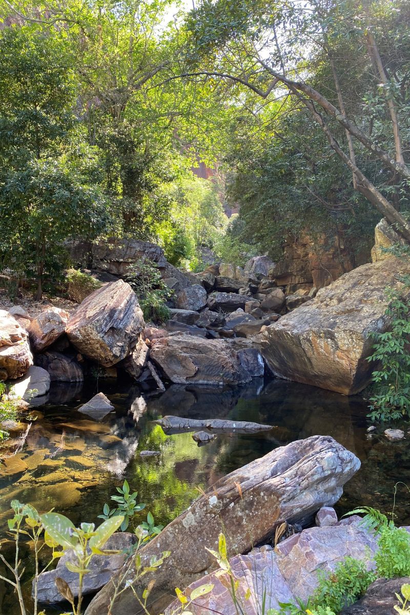 The hike into Emma Gorge is scenic though can be challenging for some