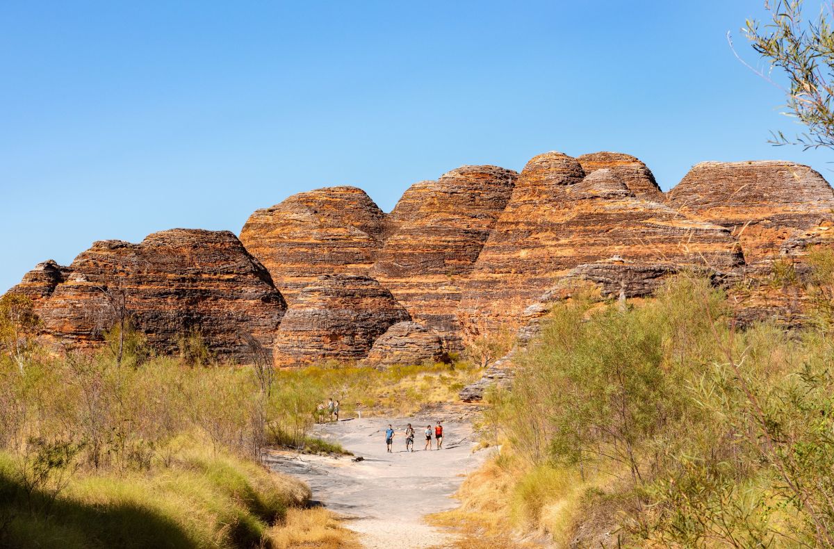 The trails vary with the Kimberley landscapes, though many are without shade
