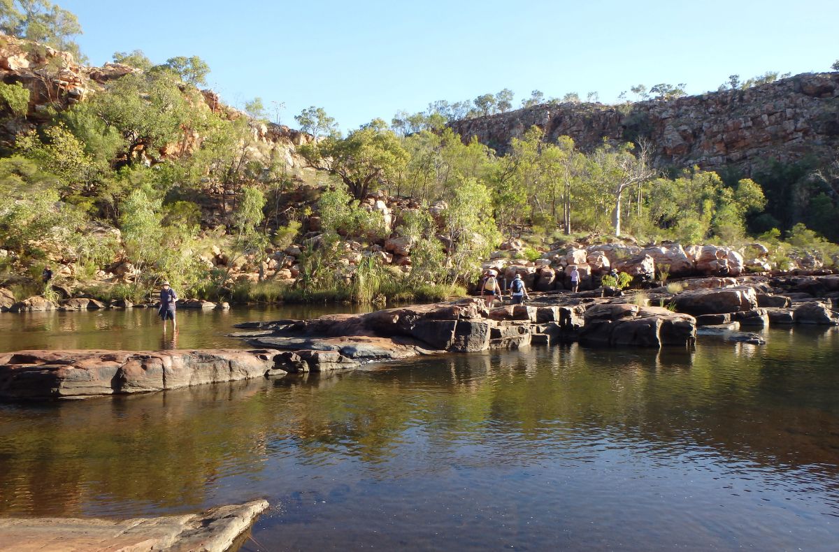 Time to head back from Bell Gorge to the truck -next destination, Mt Barnett Station