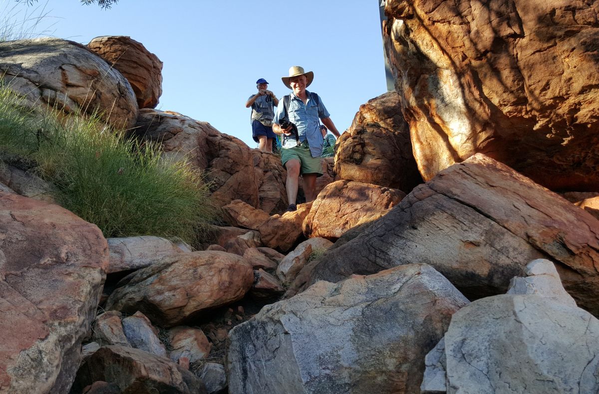 Watch your step - some Kimberley access points have a short steep incline