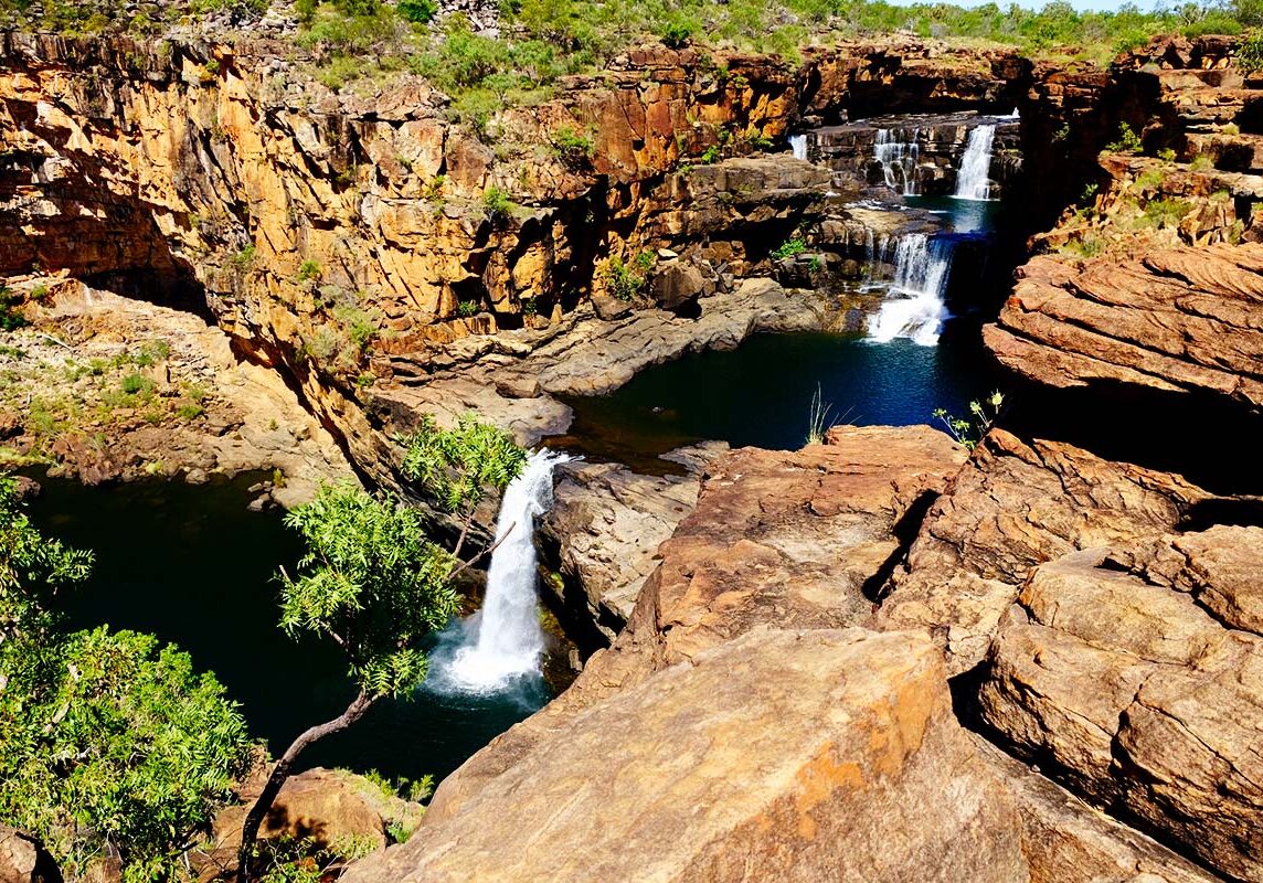 2 Optional scenic flight to Mitchell Falls, a stunning tiered waterfall on the Mitchell Plateau, native lands to the Wunambal Aboriginal people_ - Day 7