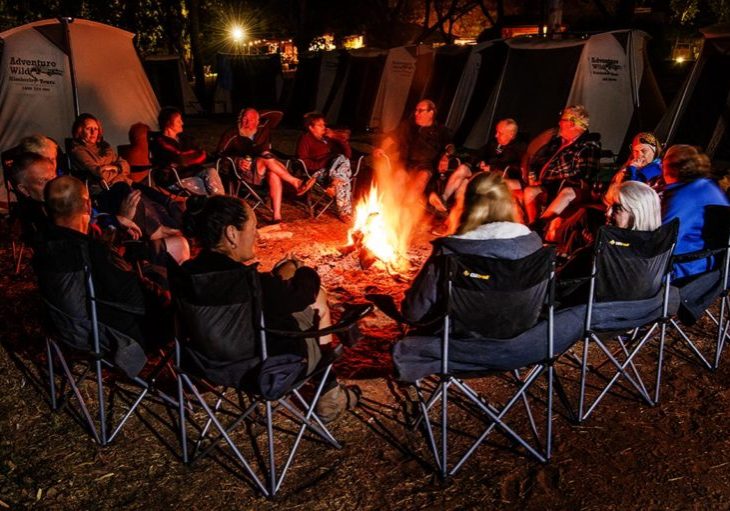 8 Adventure Wild Kimberley Tours enjoy a campfire every night. Sit back, relax & enjoy the company of your new friends at El Questro Station. - Day 5
