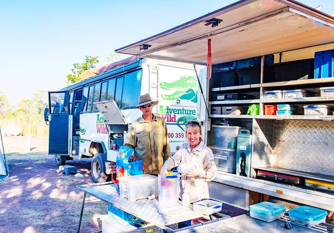 Adventure Wild Kimberley Tours are all-inclusive. Enjoy delicious freshly prepared meals from our mobile camp kitchen