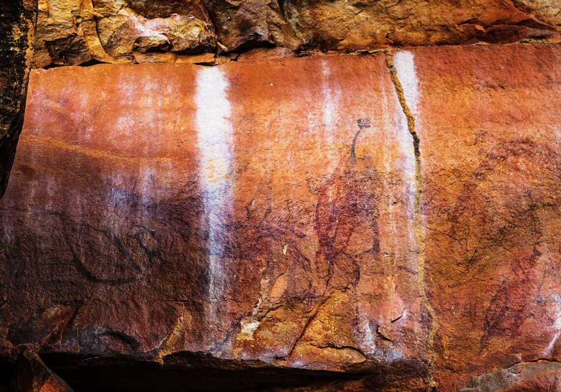 Ancient Aboriginal artwork at the Mitchell Plateau